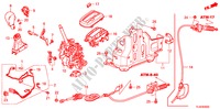 KEUZEHENDEL(LH) voor Honda ACCORD TOURER 2.0 EXECUTIVE 5 deuren 5-traps automatische versnellingsbak 2011