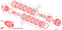 KOPPELING(4DE 5DE)(DIESEL) voor Honda ACCORD TOURER 2.2 EX 5 deuren 5-traps automatische versnellingsbak 2011