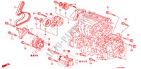 MOTOR BEVESTIGING BEUGEL(2.4L) voor Honda ACCORD TOURER 2.4 S 5 deuren 5-traps automatische versnellingsbak 2011