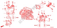 MOTOR BEVESTIGINGEN(DIESEL)(MT) voor Honda ACCORD TOURER 2.2 S 5 deuren 6-versnellings handgeschakelde versnellingsbak 2011