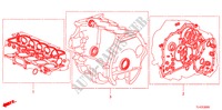 PAKKINGPAKKET(2.0L) voor Honda ACCORD TOURER 2.0 ELEGANCE 5 deuren 5-traps automatische versnellingsbak 2010