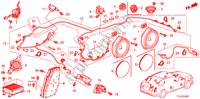 RADIO ANTENNE/LUIDSPREKER(LH) voor Honda ACCORD TOURER 2.4 EXECUTIVE 5 deuren 6-versnellings handgeschakelde versnellingsbak 2011
