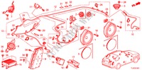 RADIO ANTENNE/LUIDSPREKER(RH) voor Honda ACCORD TOURER 2.2 S-H 5 deuren 6-versnellings handgeschakelde versnellingsbak 2011