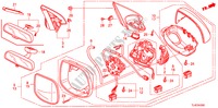 SPIEGEL voor Honda ACCORD TOURER 2.2 EXECUTIVE 5 deuren 5-traps automatische versnellingsbak 2010