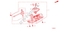 VERMOGEN ACHTERKLEP MOTOR voor Honda ACCORD TOURER 2.4 TYPE S 5 deuren 5-traps automatische versnellingsbak 2011