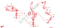VOOR KNOKKEL voor Honda ACCORD TOURER 2.4 TYPE S 5 deuren 5-traps automatische versnellingsbak 2011