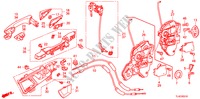 VOOR PORTIER SLOTEN/BUITEN HENDEL voor Honda ACCORD TOURER 2.4 TYPE S 5 deuren 5-traps automatische versnellingsbak 2011