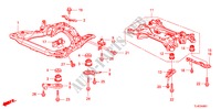 VOOR SUB FRAME/ACHTER BALK(DIESEL) voor Honda ACCORD TOURER 2.2 S-H 5 deuren 6-versnellings handgeschakelde versnellingsbak 2011