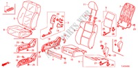 VOOR ZITTING(R.)(RH) voor Honda ACCORD TOURER 2.2 TYPE S-H 5 deuren 6-versnellings handgeschakelde versnellingsbak 2011
