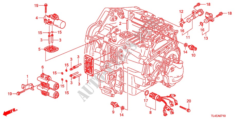 DRAADSPOEL voor Honda ACCORD TOURER 2.4 EXECUTIVE 5 deuren 5-traps automatische versnellingsbak 2010