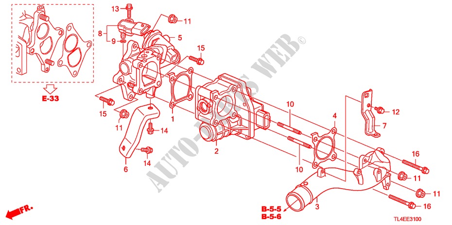 KOLKREGELKLEP(DIESEL) voor Honda ACCORD TOURER 2.2 EXECUTIVE 5 deuren 5-traps automatische versnellingsbak 2011