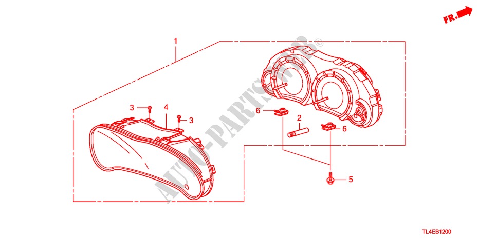 METER voor Honda ACCORD TOURER 2.2 EXECUTIVE 5 deuren 5-traps automatische versnellingsbak 2011