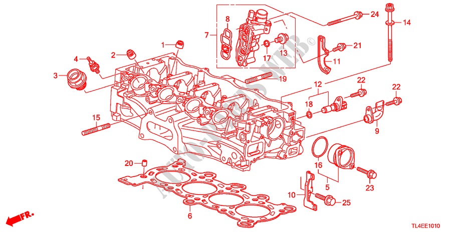 SPOEL KLEP(2.0L) voor Honda ACCORD TOURER 2.0 EXECUTIVE 5 deuren 5-traps automatische versnellingsbak 2010