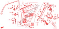 ACHTER PORTIER VOERING voor Honda ACCORD TOURER 2.2 ELEGANCE 5 deuren 5-traps automatische versnellingsbak 2012