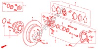 ACHTER REM(2) voor Honda ACCORD TOURER 2.4 EXECUTIVE 5 deuren 5-traps automatische versnellingsbak 2012