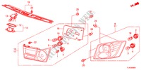 ACHTERLICHT/KENTEKEN LICHT voor Honda ACCORD TOURER 2.4 TYPE S 5 deuren 5-traps automatische versnellingsbak 2012