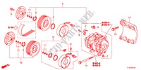AIRCONDITIONER(COMPRESSOR)(DIESEL) voor Honda ACCORD TOURER 2.2 TYPE S-H 5 deuren 6-versnellings handgeschakelde versnellingsbak 2012