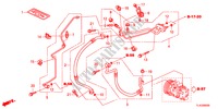 AIRCONDITIONER(SLANGEN/PIJPEN)(2.0L)(LH) voor Honda ACCORD TOURER 2.0 S 5 deuren 6-versnellings handgeschakelde versnellingsbak 2012