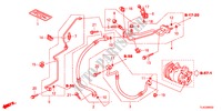 AIRCONDITIONER(SLANGEN/PIJPEN)(2.4L)(LH) voor Honda ACCORD TOURER 2.4 S 5 deuren 6-versnellings handgeschakelde versnellingsbak 2012