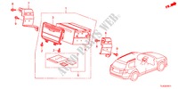 AUDIO UNIT(NAVIGATIE) voor Honda ACCORD TOURER 2.4 EXECUTIVE 5 deuren 6-versnellings handgeschakelde versnellingsbak 2012