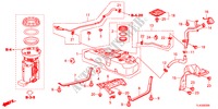 BRANDSTOF TANK voor Honda ACCORD TOURER 2.0 ELEGANCE 5 deuren 6-versnellings handgeschakelde versnellingsbak 2012