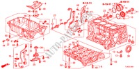 CILINDERBLOK/OLIEPAN(2.4L) voor Honda ACCORD TOURER 2.4 TYPE S 5 deuren 5-traps automatische versnellingsbak 2012