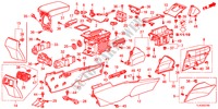 CONSOLE(LH) voor Honda ACCORD TOURER 2.2 EXECUTIVE 5 deuren 6-versnellings handgeschakelde versnellingsbak 2012