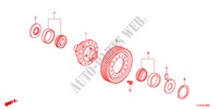 DIFFERENTIEEL(DIESEL) voor Honda ACCORD TOURER 2.2 EXECUTIVE 5 deuren 5-traps automatische versnellingsbak 2012