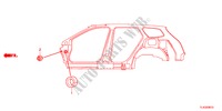 DOORVOERTULLE(ZIJ) voor Honda ACCORD TOURER 2.4 TYPE S 5 deuren 5-traps automatische versnellingsbak 2012