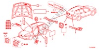 EMBLEMEN/WAARSCHUWINGSLABELS voor Honda ACCORD TOURER 2.2 ELEGANCE 5 deuren 5-traps automatische versnellingsbak 2012