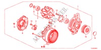 GENERATOR(DENSO)(DIESEL) voor Honda ACCORD TOURER 2.2 TYPE S-H 5 deuren 6-versnellings handgeschakelde versnellingsbak 2012