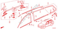 GIETWERK/DAK RAIL voor Honda ACCORD TOURER 2.2 EXECUTIVE 5 deuren 5-traps automatische versnellingsbak 2012