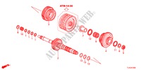HOOFDAS(DIESEL) voor Honda ACCORD TOURER 2.2 EXECUTIVE 5 deuren 5-traps automatische versnellingsbak 2012