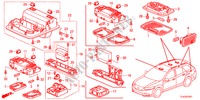 INTERIEUR VERLICHTING(2) voor Honda ACCORD TOURER 2.2 TYPE S-H 5 deuren 6-versnellings handgeschakelde versnellingsbak 2012