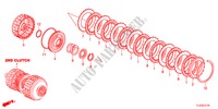 KOPPELING(TWEEDE)(DIESEL) voor Honda ACCORD TOURER 2.2 ES 5 deuren 5-traps automatische versnellingsbak 2012
