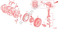 KRUKAS/ZUIGER(DIESEL) voor Honda ACCORD TOURER 2.2 TYPE S-H 5 deuren 6-versnellings handgeschakelde versnellingsbak 2012