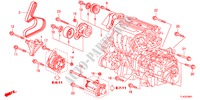 MOTOR BEVESTIGING BEUGEL(2.4L) voor Honda ACCORD TOURER 2.4 EXECUTIVE 5 deuren 5-traps automatische versnellingsbak 2012