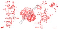 MOTOR BEVESTIGINGEN(DIESEL)(AT) voor Honda ACCORD TOURER 2.2 EXECUTIVE 5 deuren 5-traps automatische versnellingsbak 2012