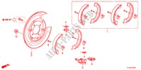 PARKEERREMSCHOEN voor Honda ACCORD TOURER 2.4 EXECUTIVE 5 deuren 5-traps automatische versnellingsbak 2012