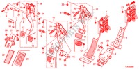 PEDAAL(LH) voor Honda ACCORD TOURER 2.0 ELEGANCE 5 deuren 6-versnellings handgeschakelde versnellingsbak 2012