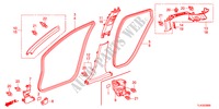 PILAAR AFWERKING(LH) voor Honda ACCORD TOURER 2.2 ELEGANCE 5 deuren 6-versnellings handgeschakelde versnellingsbak 2012