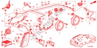 RADIO ANTENNE/LUIDSPREKER(RH) voor Honda ACCORD TOURER 2.4 EXECUTIVE 5 deuren 5-traps automatische versnellingsbak 2012