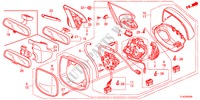 SPIEGEL voor Honda ACCORD TOURER 2.2 EXECUTIVE-H 5 deuren 6-versnellings handgeschakelde versnellingsbak 2012