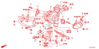TURBOLADER(DIESEL) voor Honda ACCORD TOURER 2.2 EX 5 deuren 6-versnellings handgeschakelde versnellingsbak 2012
