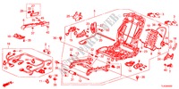 V. ZITTING COMPONENTEN(R.)(VOLLEDIG BEKRACHTIGDE ZITTING) voor Honda ACCORD TOURER 2.2 EX 5 deuren 5-traps automatische versnellingsbak 2012