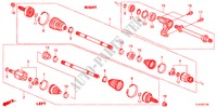 VOOR AANDRIJFAS/HALVE AS(2.0L) voor Honda ACCORD TOURER 2.0 S 5 deuren 6-versnellings handgeschakelde versnellingsbak 2012
