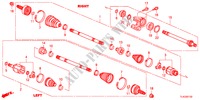VOOR AANDRIJFAS/HALVE AS(DIESEL) voor Honda ACCORD TOURER 2.2 ELEGANCE 5 deuren 6-versnellings handgeschakelde versnellingsbak 2012