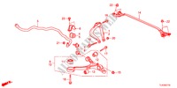 VOOR STABILISATOR/VOOR ONDER ARM voor Honda ACCORD TOURER 2.2 ELEGANCE 5 deuren 5-traps automatische versnellingsbak 2012