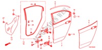 ACHTER PORTIER PANEEL voor Honda CITY LX-A 4 deuren 5-traps automatische versnellingsbak 2011