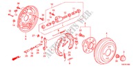 ACHTER REM(TROMMEL) voor Honda CITY EX-A 4 deuren 5-versnellings handgeschakelde versnellingsbak 2011
